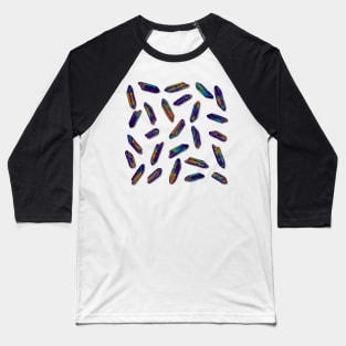 Dark iridescent crystals Baseball T-Shirt